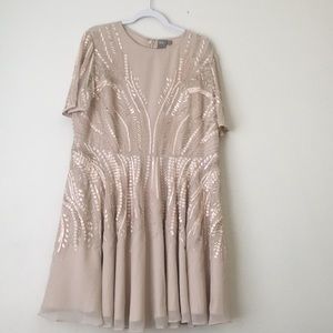Blush ASOS Curve Sequin Dress